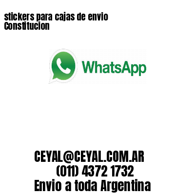 stickers para cajas de envio Constitucion