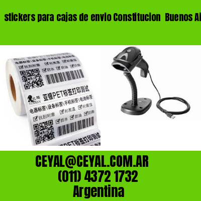 stickers para cajas de envio Constitucion  Buenos Aires