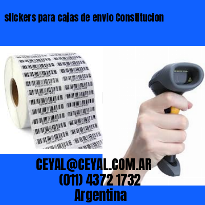 stickers para cajas de envio Constitucion