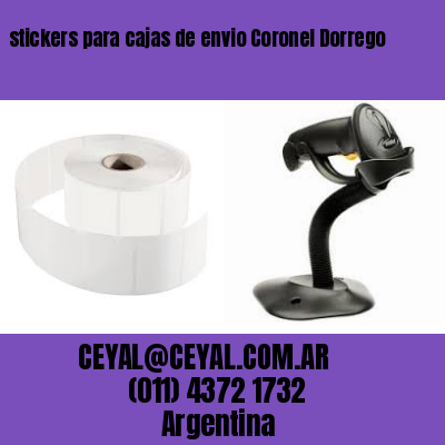 stickers para cajas de envio Coronel Dorrego