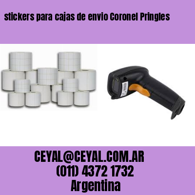 stickers para cajas de envio Coronel Pringles