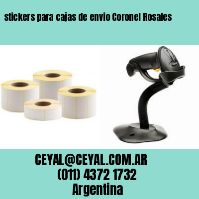 stickers para cajas de envio Coronel Rosales