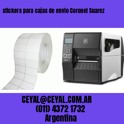 stickers para cajas de envio Coronel Suarez