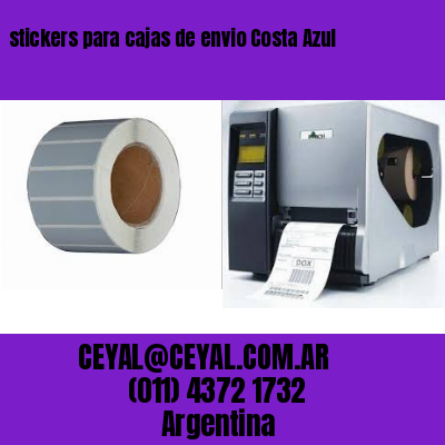 stickers para cajas de envio Costa Azul