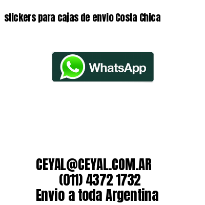 stickers para cajas de envio Costa Chica