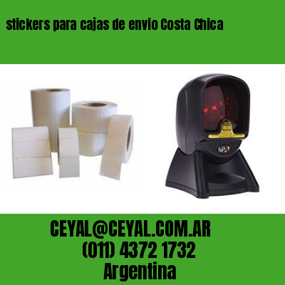 stickers para cajas de envio Costa Chica