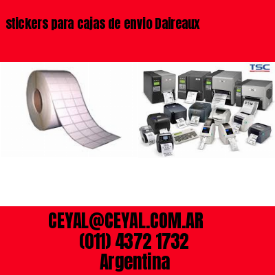 stickers para cajas de envio Daireaux