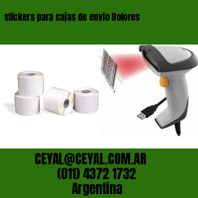 stickers para cajas de envio Dolores