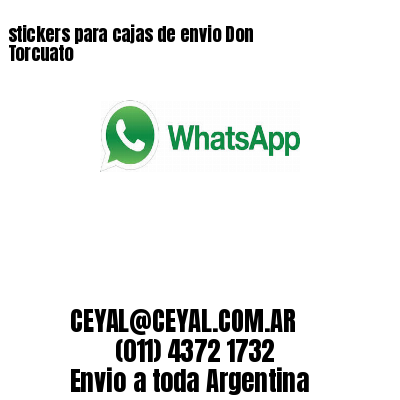 stickers para cajas de envio Don Torcuato