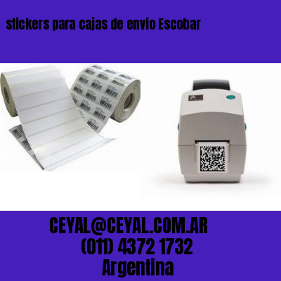 stickers para cajas de envio Escobar