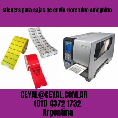 stickers para cajas de envio Florentino Ameghino