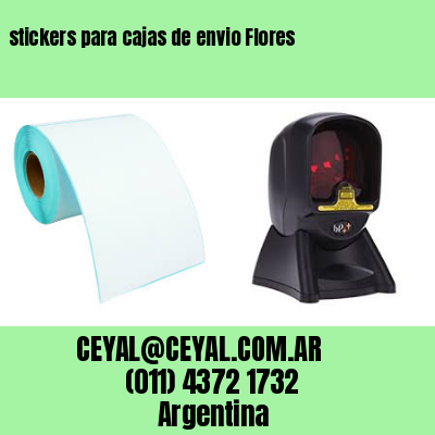 stickers para cajas de envio Flores