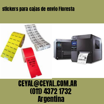 stickers para cajas de envio Floresta