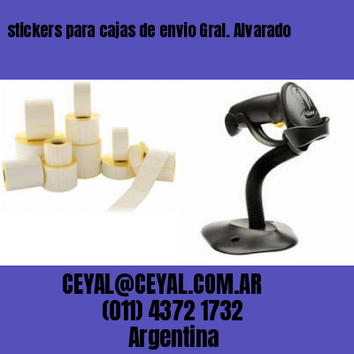 stickers para cajas de envio Gral. Alvarado