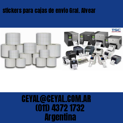 stickers para cajas de envio Gral. Alvear