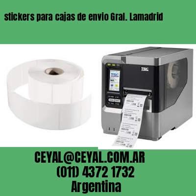 stickers para cajas de envio Gral. Lamadrid