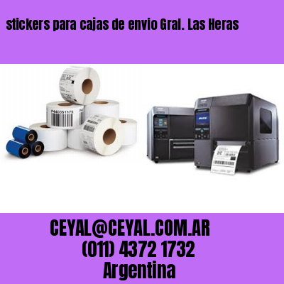 stickers para cajas de envio Gral. Las Heras