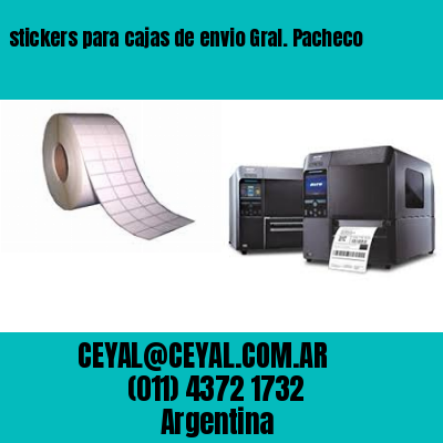 stickers para cajas de envio Gral. Pacheco