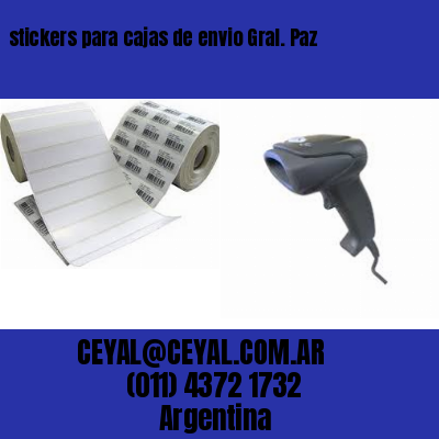 stickers para cajas de envio Gral. Paz