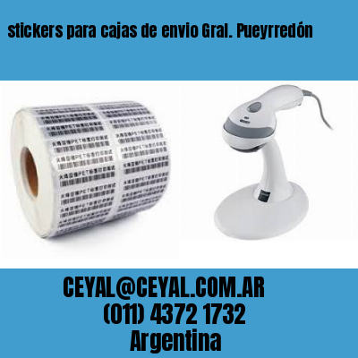 stickers para cajas de envio Gral. Pueyrredón