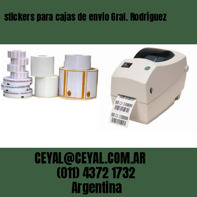 stickers para cajas de envio Gral. Rodríguez