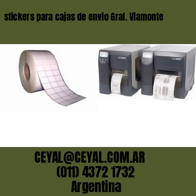 stickers para cajas de envio Gral. Viamonte