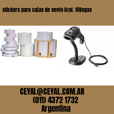 stickers para cajas de envio Gral. Villegas