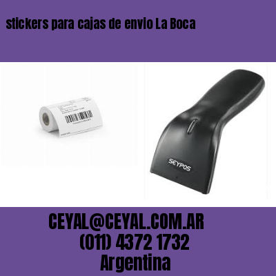 stickers para cajas de envio La Boca