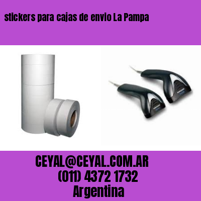 stickers para cajas de envio La Pampa