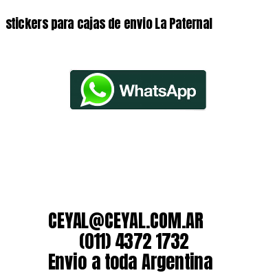 stickers para cajas de envio La Paternal