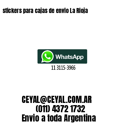 stickers para cajas de envio La Rioja