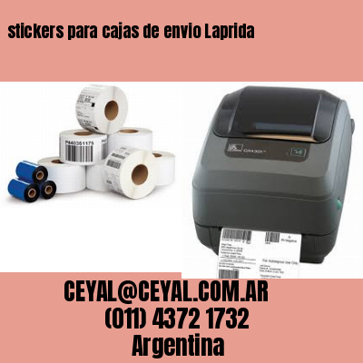 stickers para cajas de envio Laprida