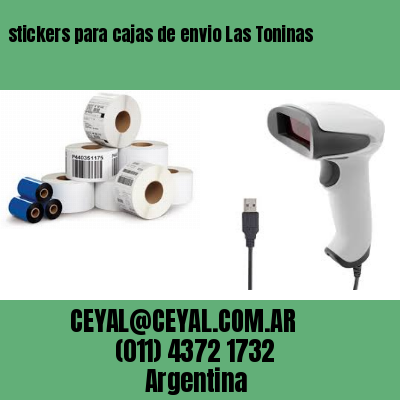 stickers para cajas de envio Las Toninas