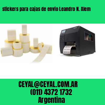 stickers para cajas de envio Leandro N. Alem