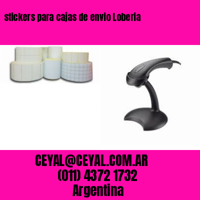 stickers para cajas de envio Loberia
