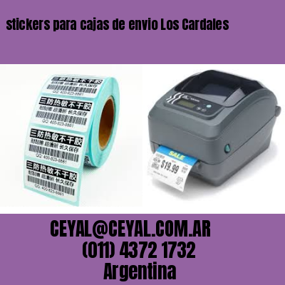 stickers para cajas de envio Los Cardales