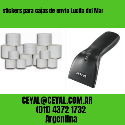 stickers para cajas de envio Lucila del Mar