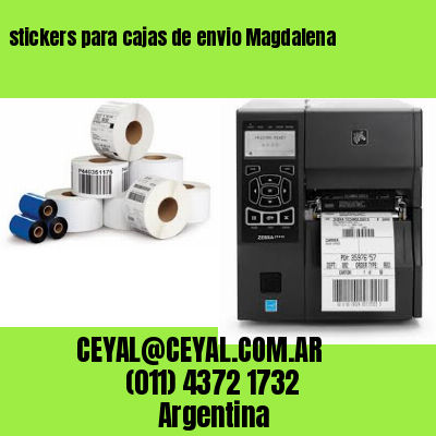 stickers para cajas de envio Magdalena