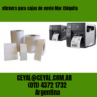 stickers para cajas de envio Mar Chiquita