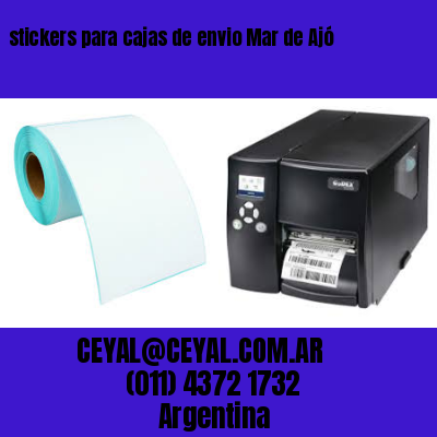stickers para cajas de envio Mar de Ajó