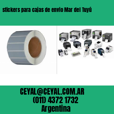 stickers para cajas de envio Mar del Tuyú