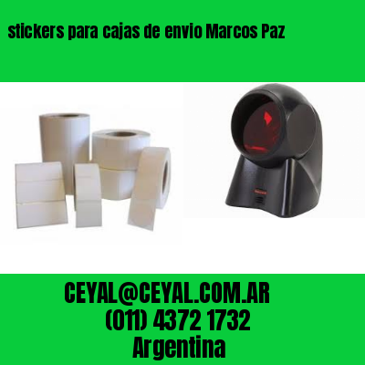 stickers para cajas de envio Marcos Paz