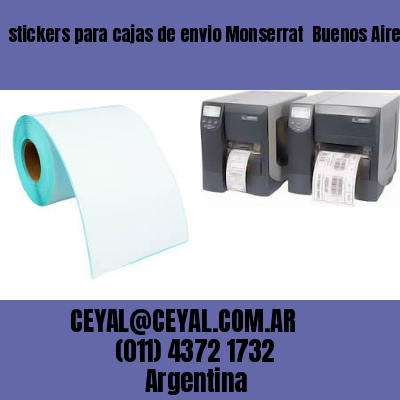 stickers para cajas de envio Monserrat  Buenos Aires