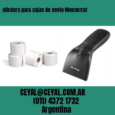 stickers para cajas de envio Monserrat