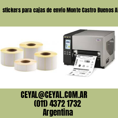 stickers para cajas de envio Monte Castro Buenos Aires