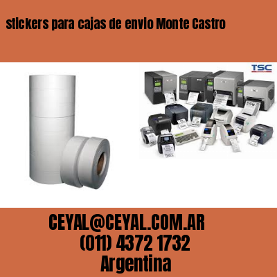 stickers para cajas de envio Monte Castro