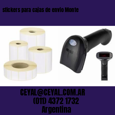 stickers para cajas de envio Monte