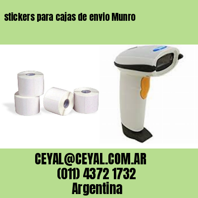 stickers para cajas de envio Munro