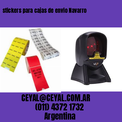 stickers para cajas de envio Navarro