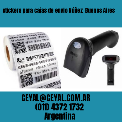 stickers para cajas de envio Núñez  Buenos Aires